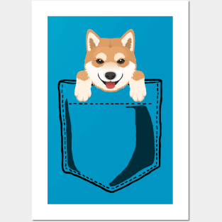 Pocket Shiba Inu Posters and Art